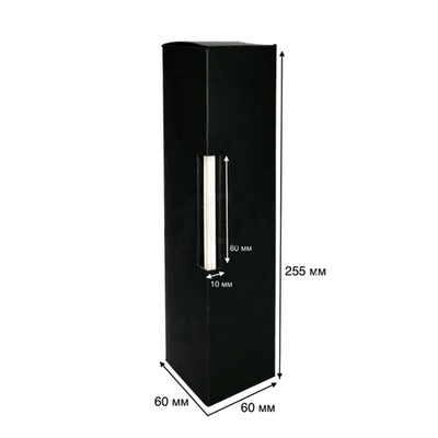 Коробка №3-П 60*60*255 мм для диффузора ТК ЧЕРНЫЙ