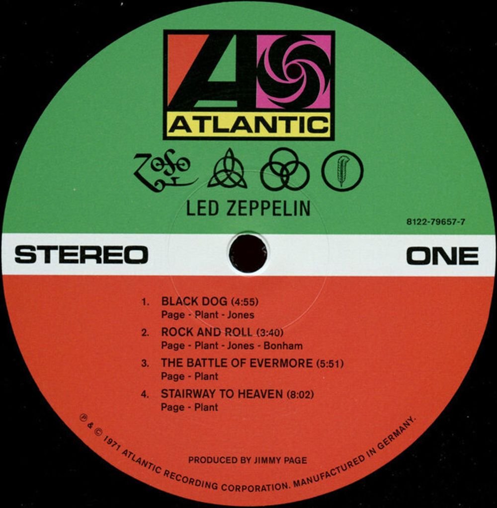 LED ZEPPELIN - LED ZEPPELIN IV. 1LP (180 Gram Black Vinyl/Gatefold)