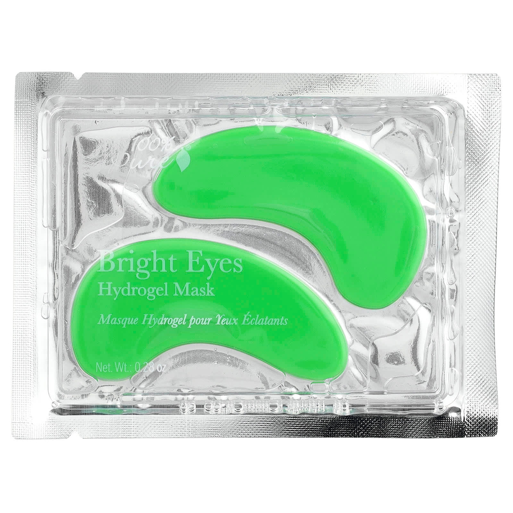 100% PURE, Bright Eyes, гидрогелевые маски для глаз, 5 шт. по 8 г (0,28 унции)