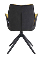 Кресло поворотное 360 с возвратным механизмом LA ALTA TERESSA, горчичный