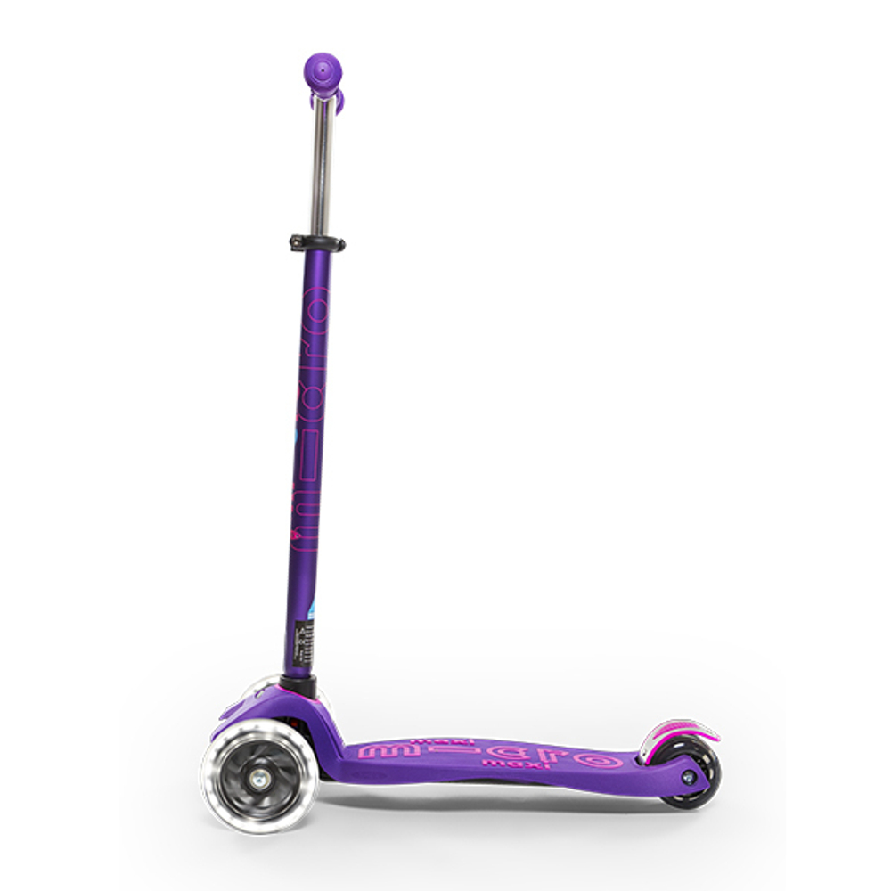 Самокат Maxi Micro Deluxe LED Сиреневый