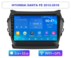 9" Hyundai Santa Fe 2012-2018 (Android / Wi-Fi / GPS / Bluetooth)