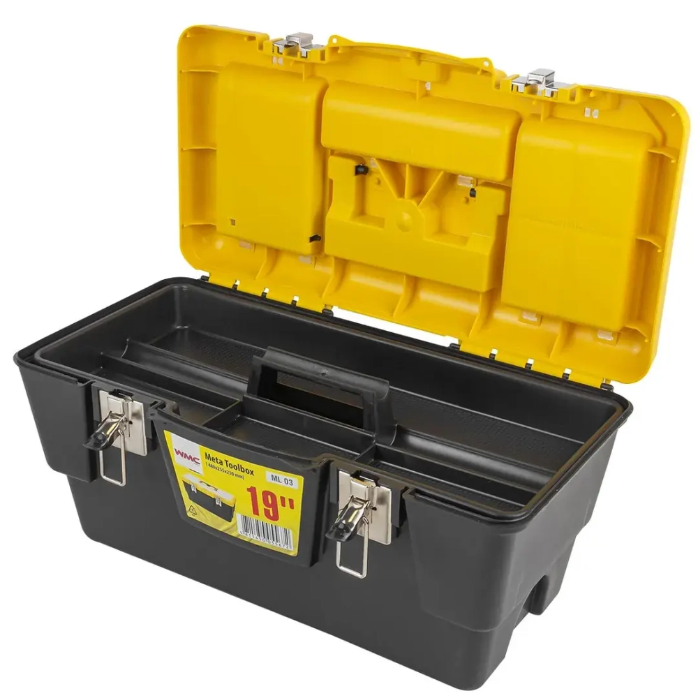 Ящик пластмассовый 19'', 480x255x230мм WMC TOOLS WMC-ML.03