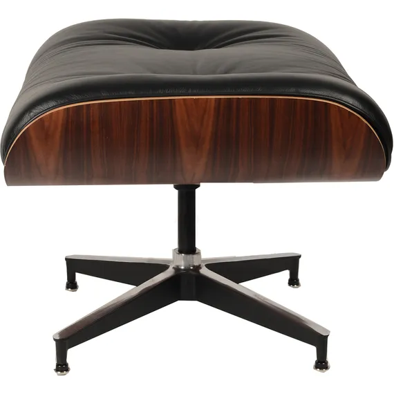 Кресло с оттоманкой Eames Lounge Black Premium U.S. Version