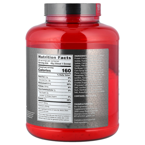 BSN, Syntha-6® Edge, протеиновая смесь для приготовления напитка, печенье и сливки, 1,92 кг (4,23 фунта)