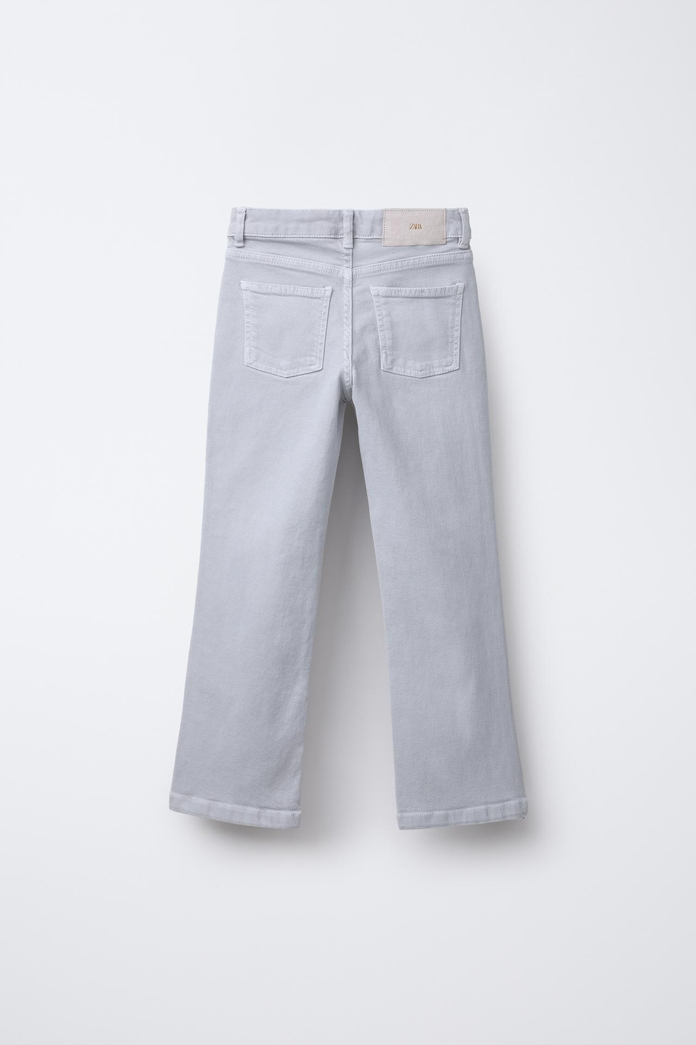 ZARA ДЖИНСЫ FLARE С ЗАКЛЕПКАМИ, СЕРЫЙ