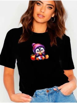 Футболка пингвин с мандарином