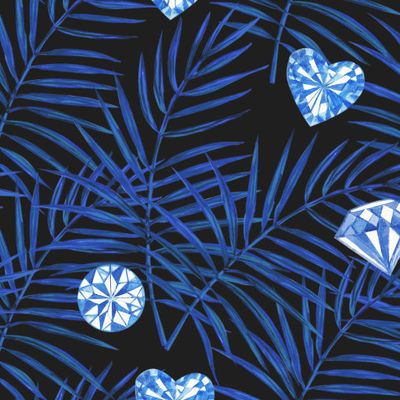 Пальма и кристаллы