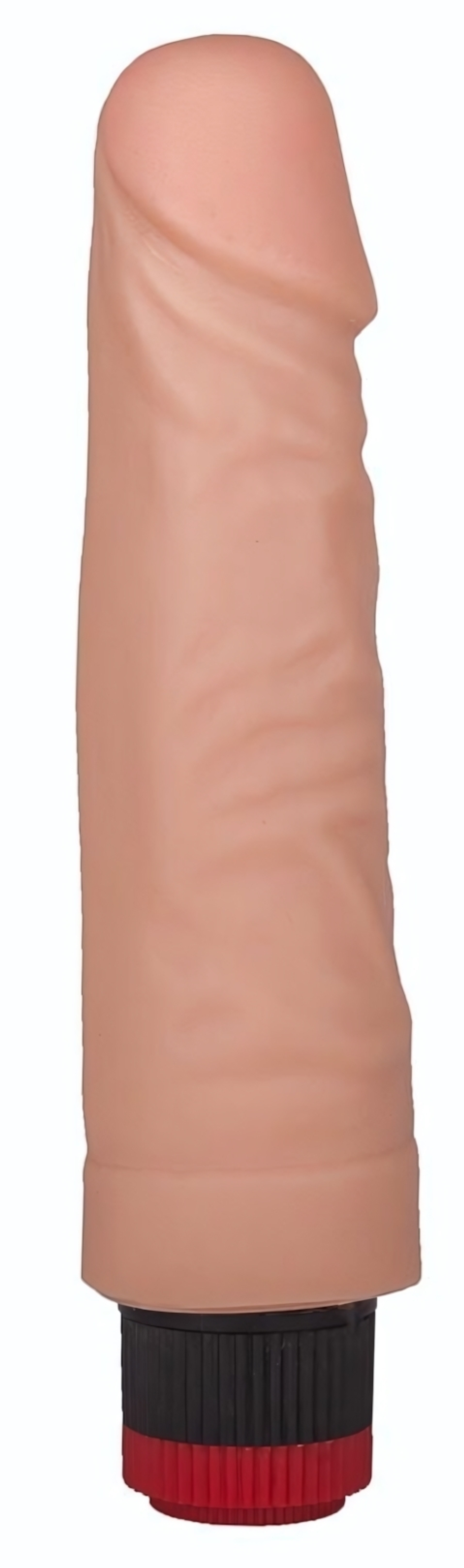 Гелевый вибратор с крупной головкой - 17,5 см. (Цвет: телесный)