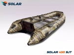 Лодка надувная моторная solar-430 super jet tunnel
