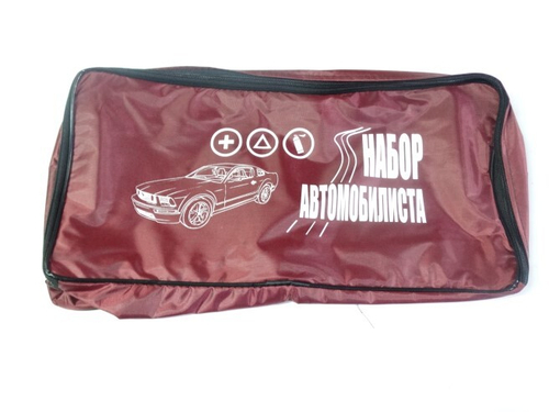 Сумка автомобил. /для апт.+зн.авар.+огнет./ 45*22*13 см, красная (АНТЕЙ-К)