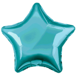 Шар фольгированный Звезда 76 см (Бирюзовый)