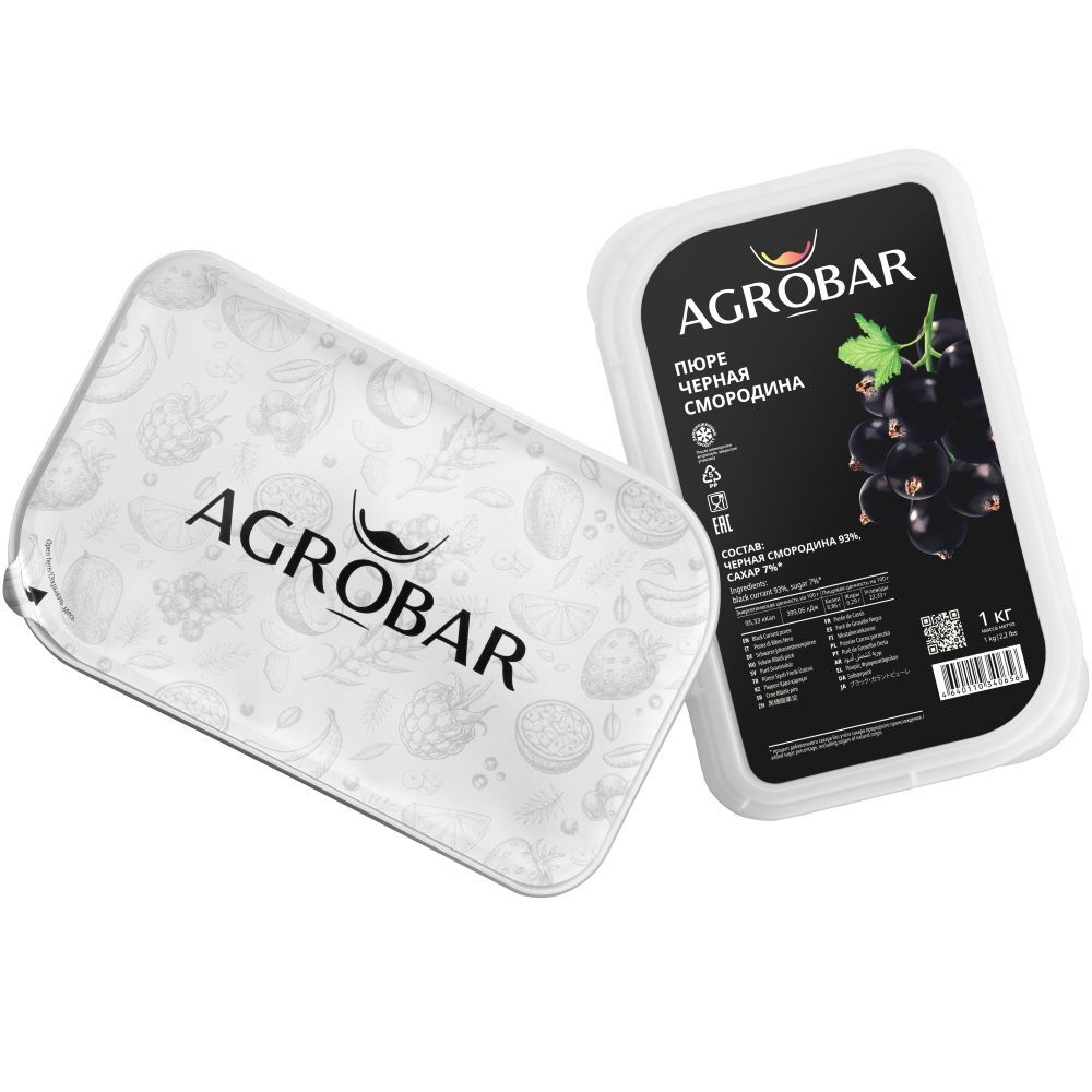 Фруктовое пюре Черная смородина, Agrobar, Россия