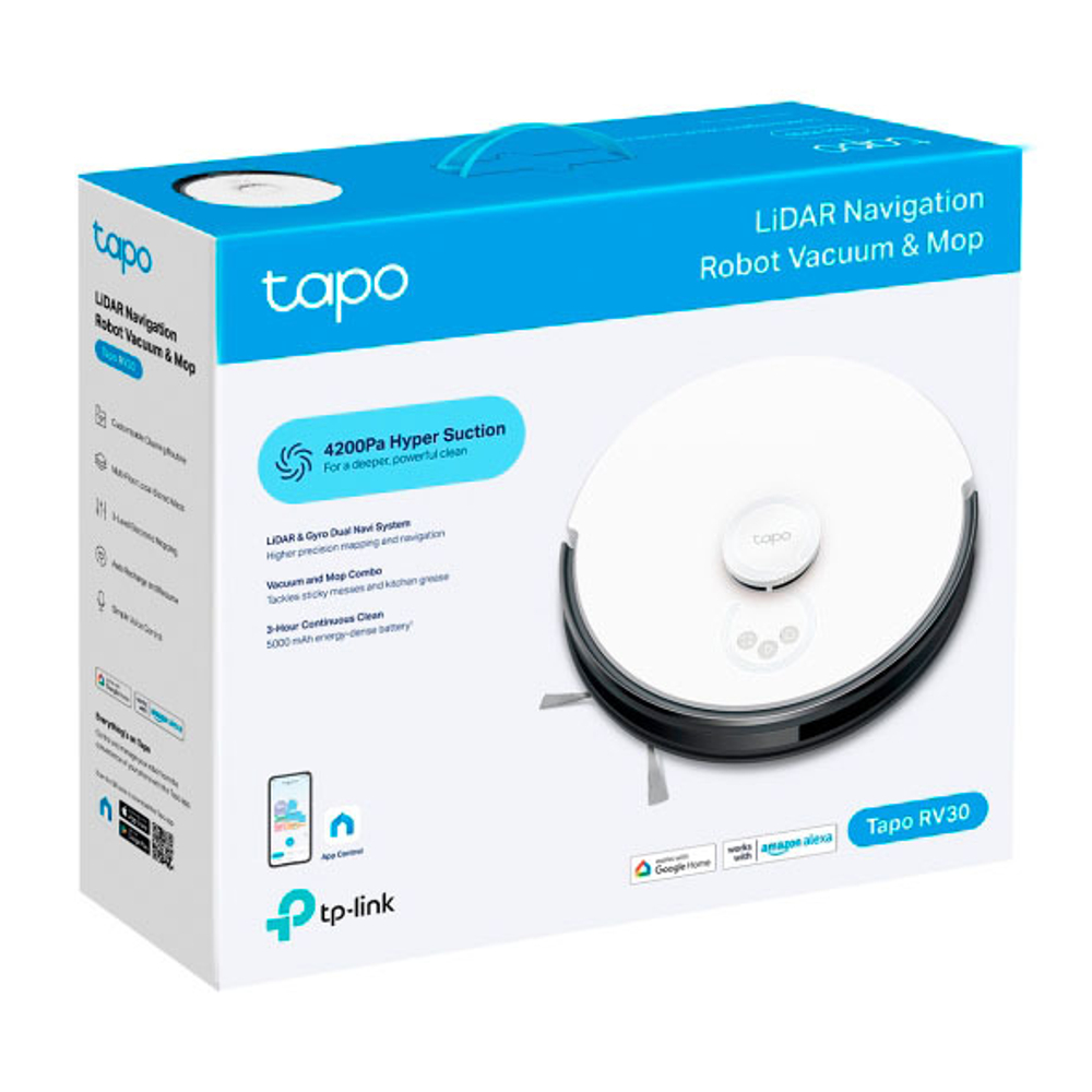 TP-Link Tapo RV30 Робот-пылесос с влажной уборкой