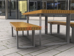 Стол уличный с лавками Спенсер