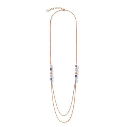 Колье Coeur de Lion Blue 5053/10-0700 цвет голубой, синий, прозрачный