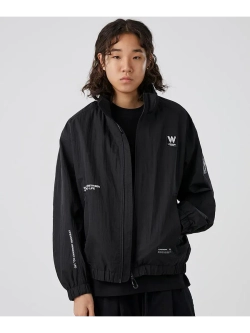 Нейлоновая ветровка с высоким воротом