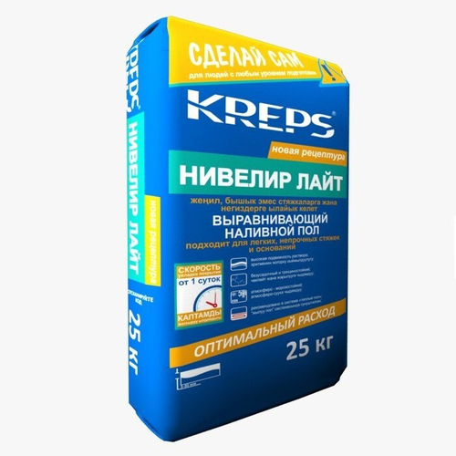 ПОЛ НАЛИВНОЙ KREPS НИВЕЛИР ЛАЙТ 25КГ
