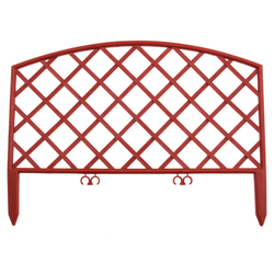 Забор декоративный "Сетка", 24 х 320 см, терракот, Palisad