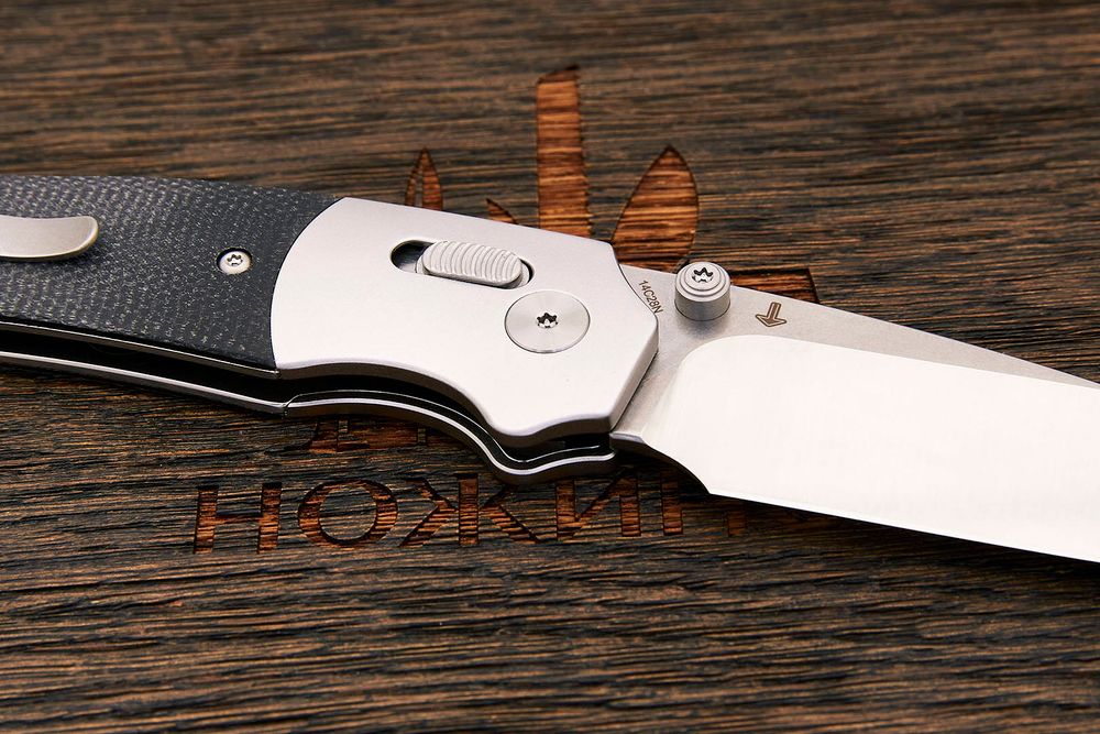 Нож складной QSP Vault, клинок 83мм, сталь Sandvik 14C28N, рукоять микарта/алюминий-WB