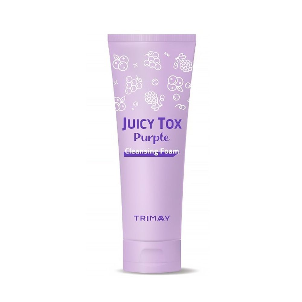 Пенка для умывания на основе фиолетового комплекса экстрактов фруктов TRIMAY Juice Tox Purple Cleans