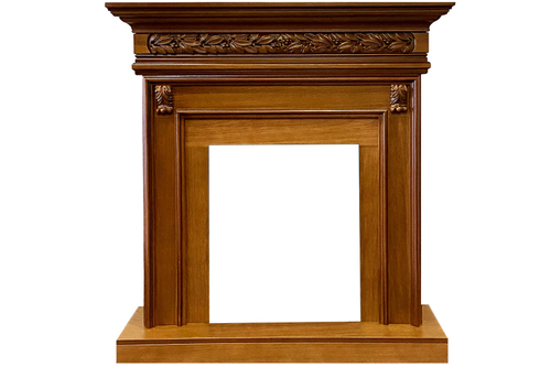 Каминокомплект Valletta - Орех с очагом Majestic FX Brass