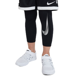 Штаны для мальчика теннисные Nike Pro Warm Dri-FIT Full Length Tight - black/black/white