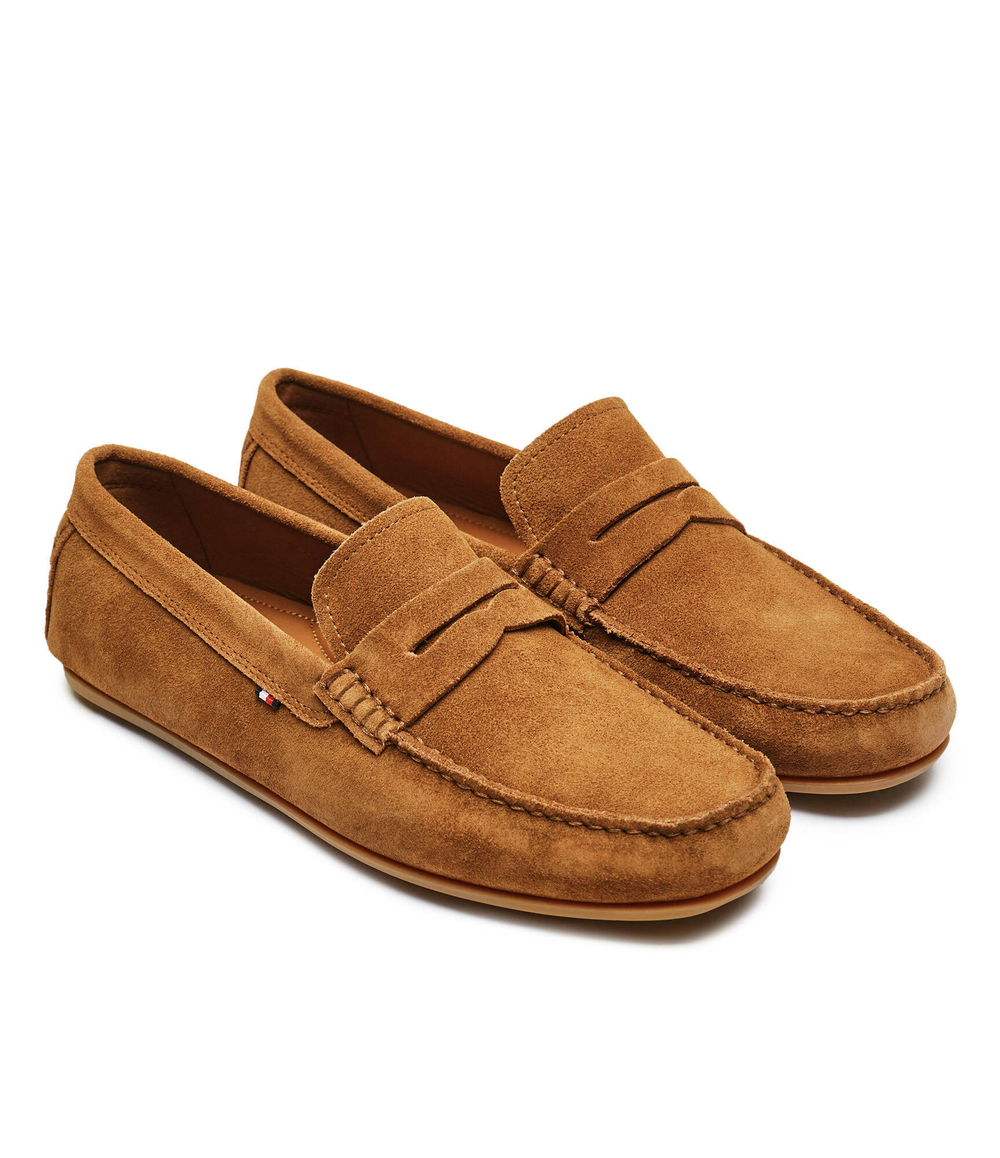 Кожаные мокасины Tommy Hilfiger - коричневый(FM0FM04998)