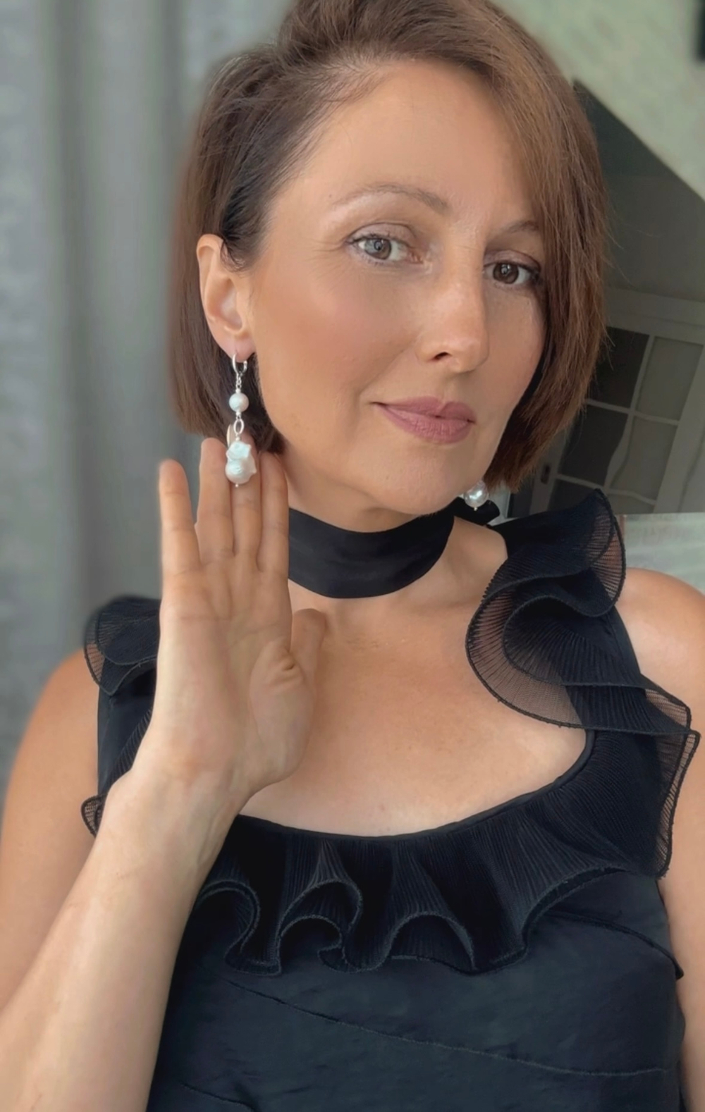 Серьги Lanzerotti, Monroe, с жемчугом, LZ-23.07-279 (белый)