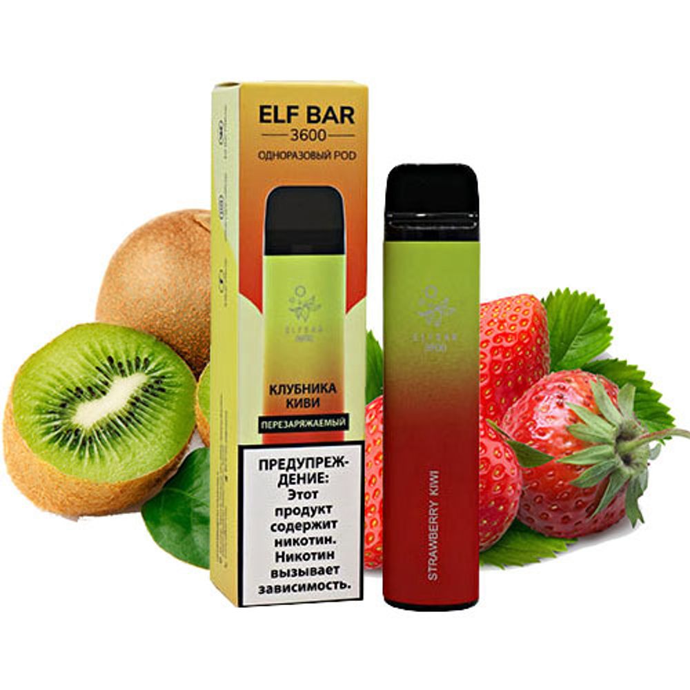 Elf Bar - Strawberry Kiwi (3600, 1.6% nic)