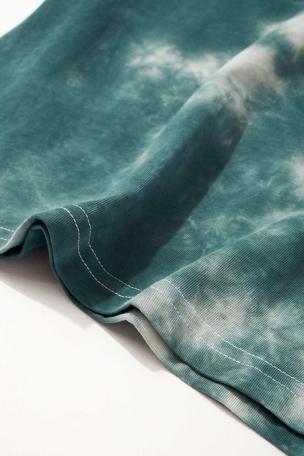 Футболка Тай-дай зеленая - фото 7