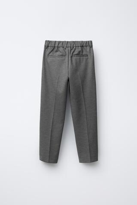 ZARA КОМФОРТНЫЕ КОСТЮМНЫЕ БРЮКИ, МЯГКИЙ СЕРЫЙ