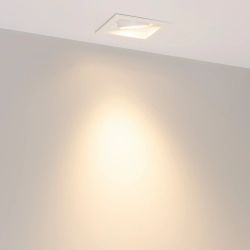 Светильник MS-VORTEX-BUILT-S90x90-12W Warm3000 (WH-WH, 40 deg, 230V) (Arlight, IP20 Металл, 5 лет) 057914