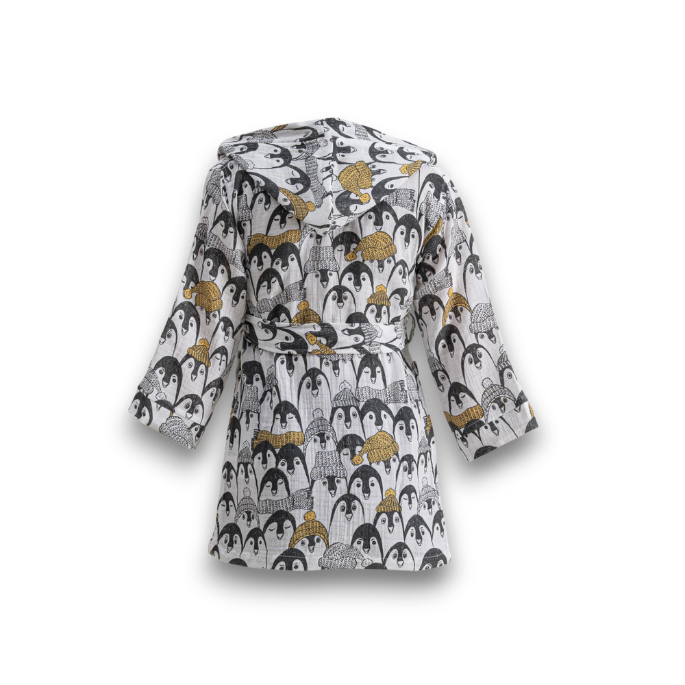 Детский халат Penguin из органического муслина
