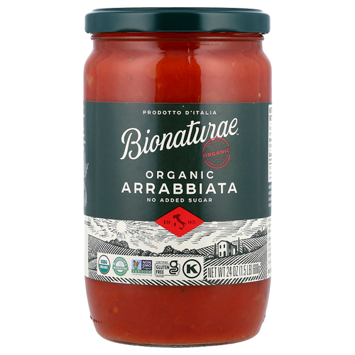 Bionaturae, Bionaturae™, органическая аррабиата, 680 г (24 унции)