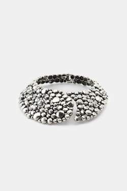 ZARA ОЖЕРЕЛЬЕ ИЗ МЕТАЛЛИЧЕСКИХ ШАРИКОВ, СЕРЕБРИСТЫЙ