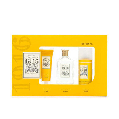 Женская парфюмерная композиция Antonio Puig Cologne 1916 Лот 3 шт (Eau de Toilette 100 мл + дезодорант 150 мл + гель для душа 75 мл)