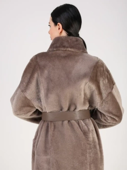 Дубленка зимняя шуба натуральная двухсторонняя оверсайз