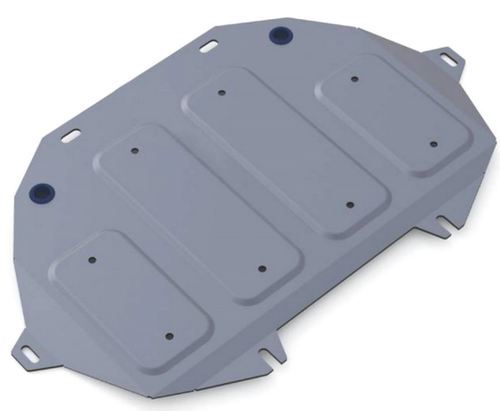 Защита картера Rival (часть 2) для Genesis G80 (V - 2.0) 4WD 2017-2020/Genesis G90 (V - 3.3) 4WD 2016-2019 2018-н.в./Hyundai Genesis II (V - 3.0; 3.8) 4WD 2014-2017, штампованная, алюминий 4 мм, с крепежом, 333.2354.1