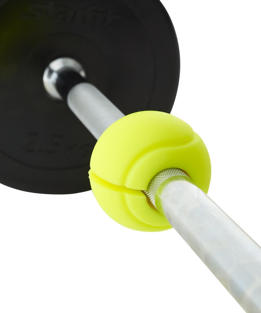 БЕЗ УПАКОВКИ Расширители хвата STARFIT BB-111, d=25 мм, сферические, ярко-зеленый, 2 шт