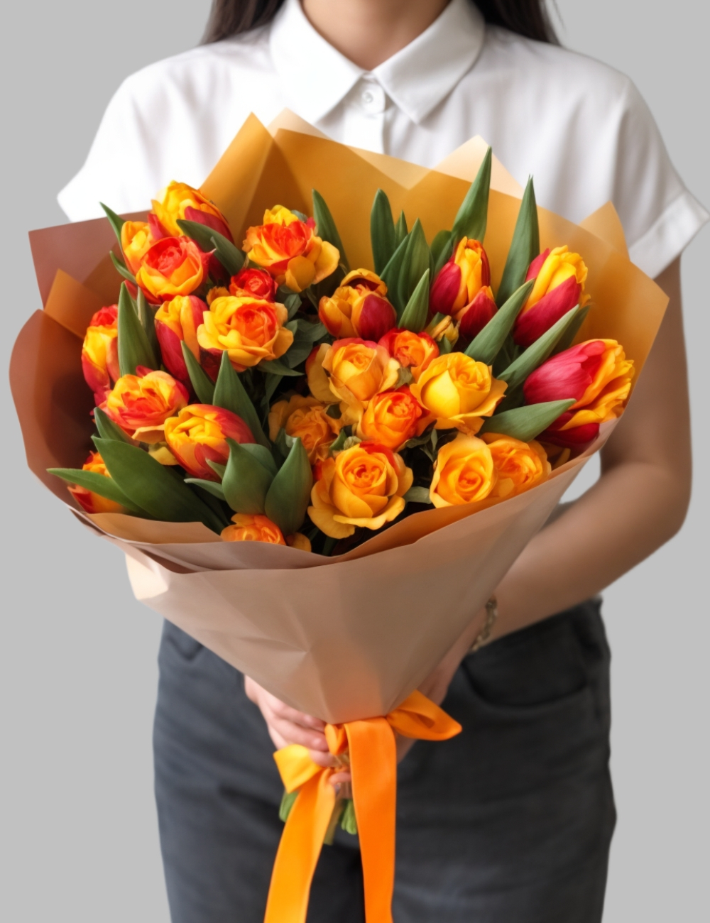 Букет Яркий Поцелуй