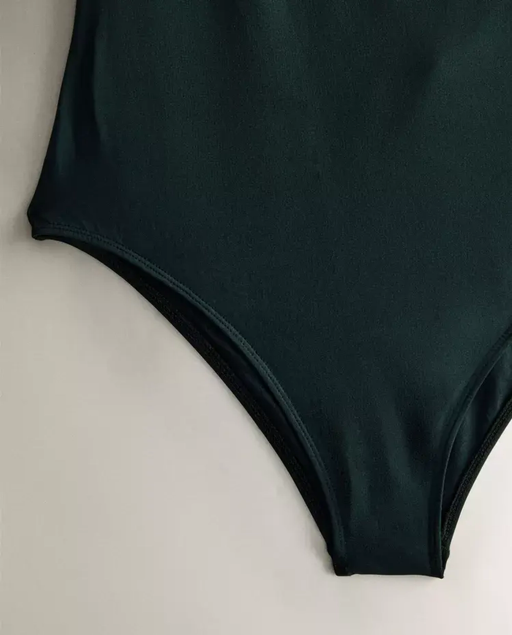 ZARA HOME КУПАЛЬНИК С БРЕТЕЛЬКАМИ НА СПИНЕ, ЗЕЛЕНЫЙ