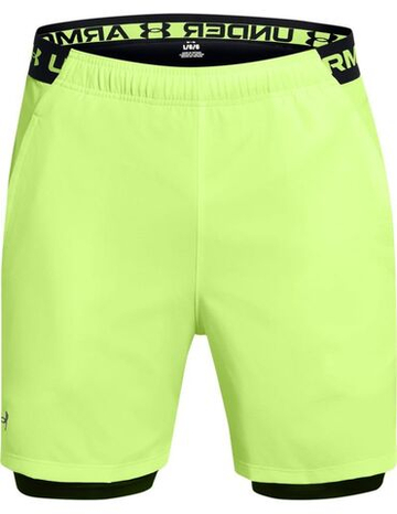 Мужские теннисные шорты Under Armour Vanish Woven 2-in-1 - зеленый