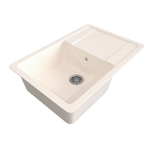 Мойка ML-GMS15 СТАНДАРТ с крылом, белый (331), 640*505*185мм