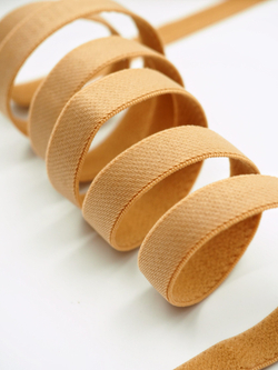 Резинка бретелечная загорелая телесная матовая плотная 10 мм