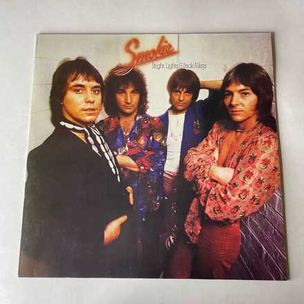 Винтажная виниловая пластинка LP Smokie Smokey Смоуки, Bright Lights and Back Alleys (Германия 1977) Needles And Pins