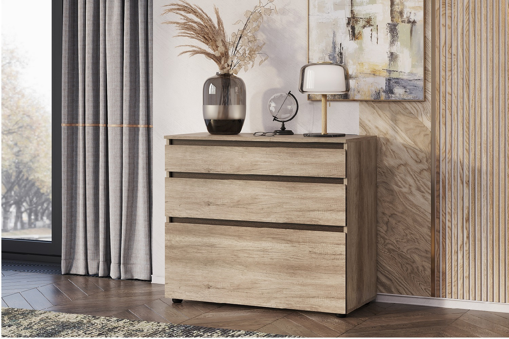 Комод КМ-01 Энигма, дуб каньон/венге
