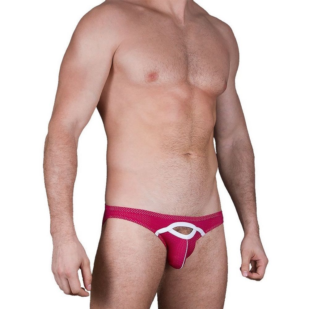 Мужские трусы слипы розовые Sesmik Active light