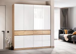 Шкаф Стоуби ШК-2000 (дуб крафт золотой/глянец белый), Интерьер Центр, г.Пенза