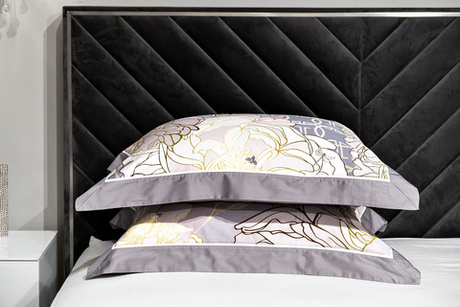 Комплект наволочек 2шт 50х70 Garda Decor Пионы серый